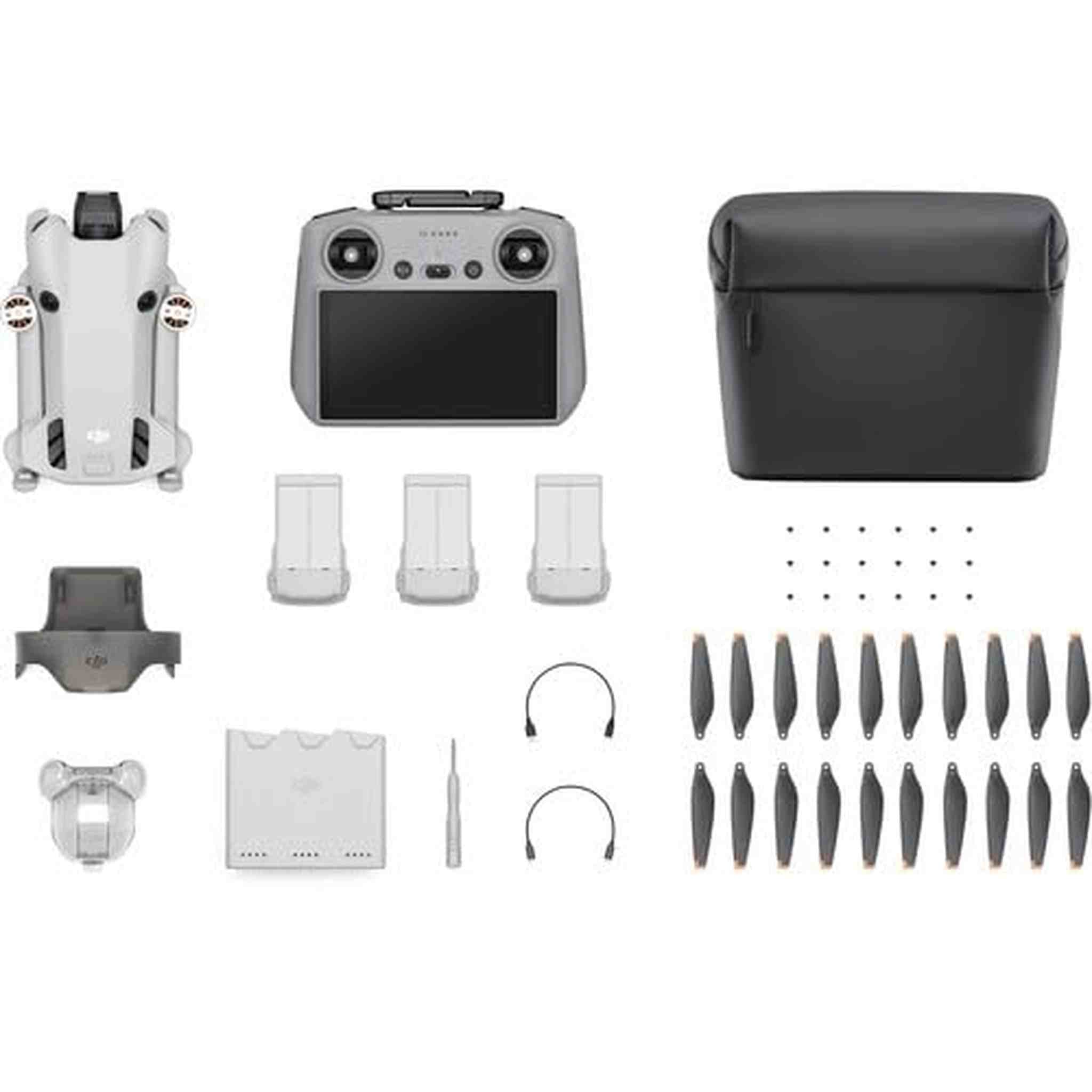 DJI Mini 4 Pro Fly More Combo Plus DJI RC2 , Lightweight and Foldable Drone with 4K/60fps Video, 48MP Photos, 34min Flight Time… DJI