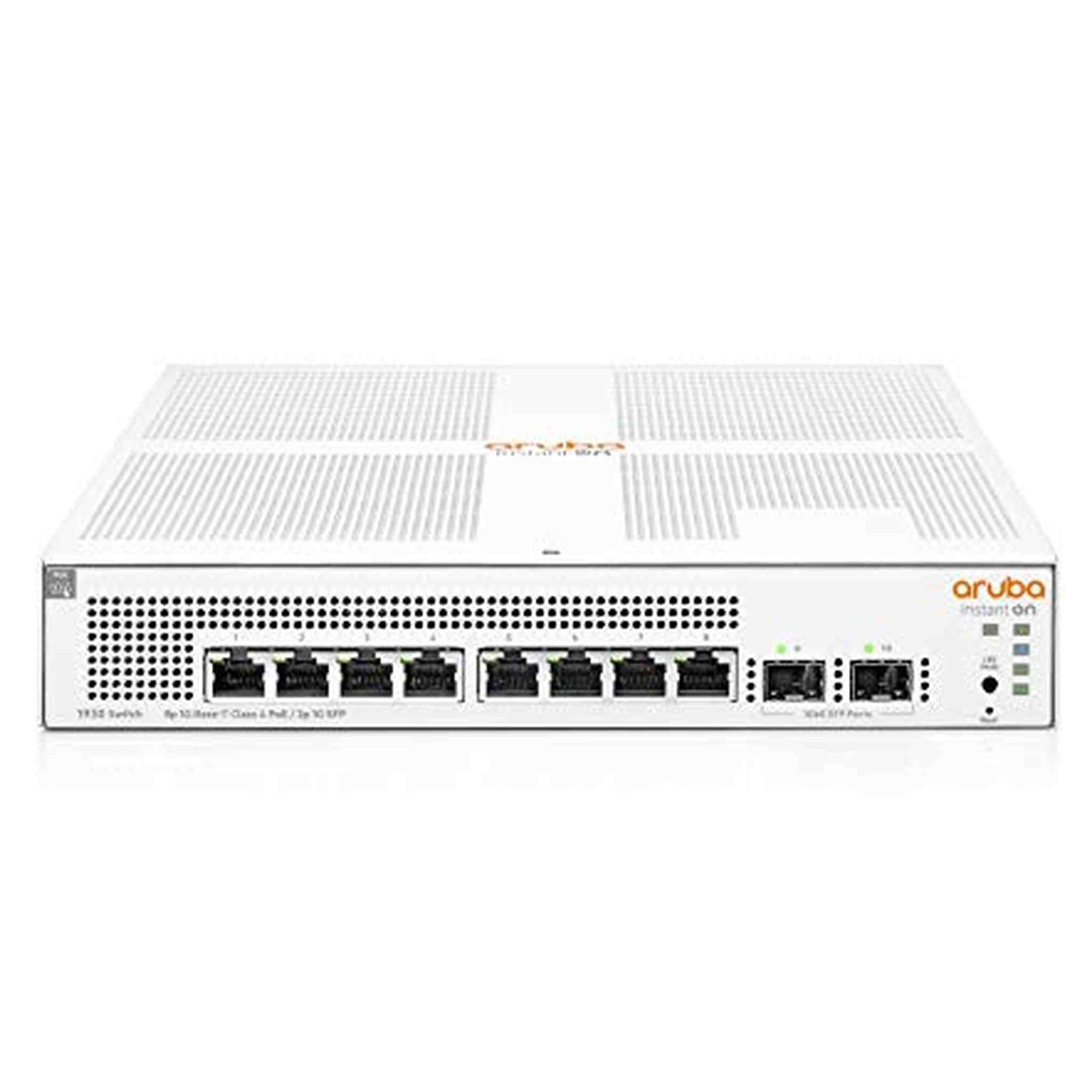 HPE Networking Instant On Switch Series 1930 8-Port Gb Smart-Managed Layer 2+ Ethernet Switch with PoE | 8X 1G | 2X SFP | 8X CL4 PoE 124W | US Cord JL681A#ABA Aruba a Hewlett Packard Enterprise company