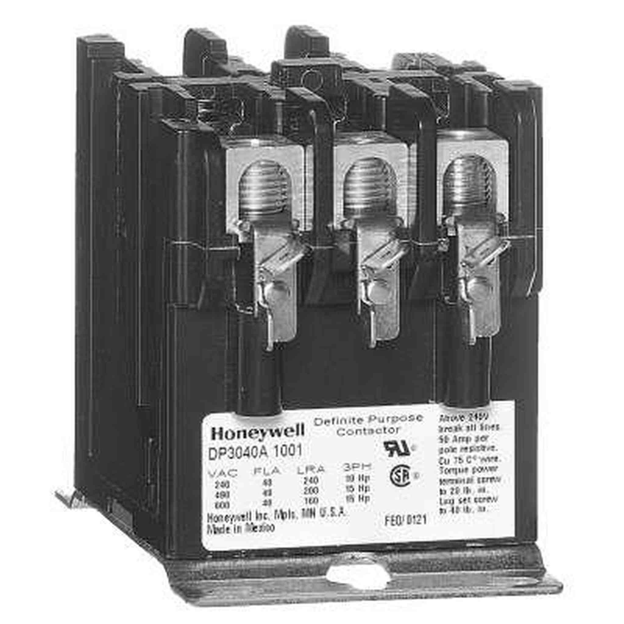 Honeywell Three Pole DP Contactor - DP3040B5002/U DP3040-3 Honeywell