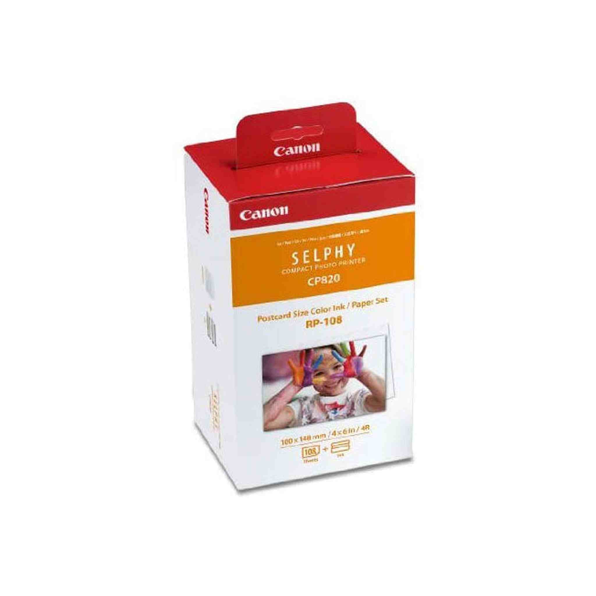 4 X CANON RP-108 High-Capacity Color Ink/Paper Set, For Use With SELPHY Printer Cannon