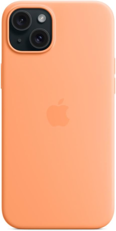 Apple iPhone 15 Plus Silicone Case with MagSafe - Orange Sorbet