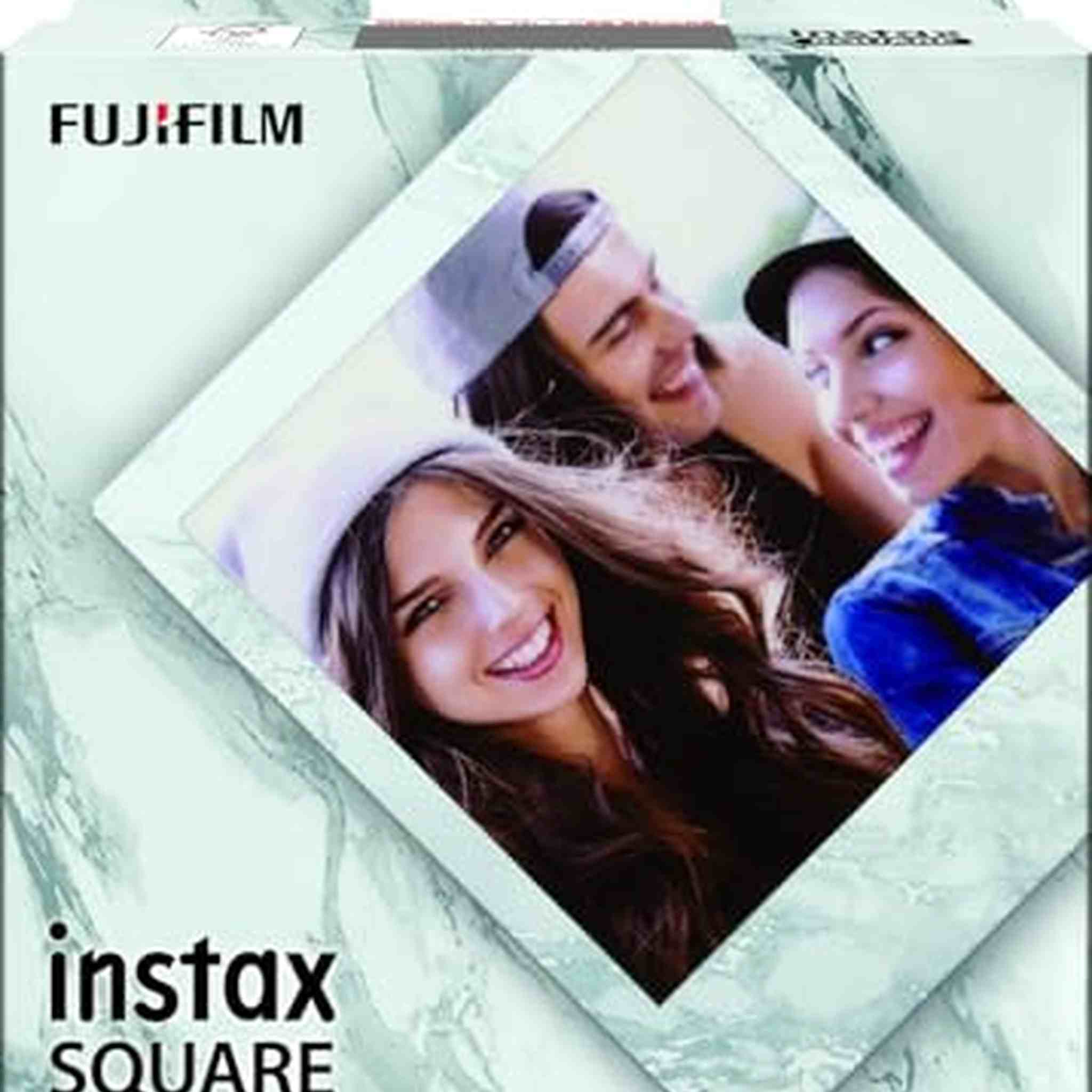FUJIFILM Instax Square White Marble Film - 10 Exposures instax
