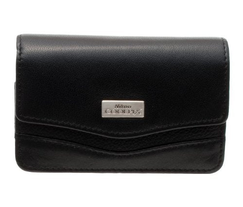 Nikon Coolpix Black Leather Case for Nikon Coolpix S Series Digital Cameras - S6000, S6100, S8000, S8100