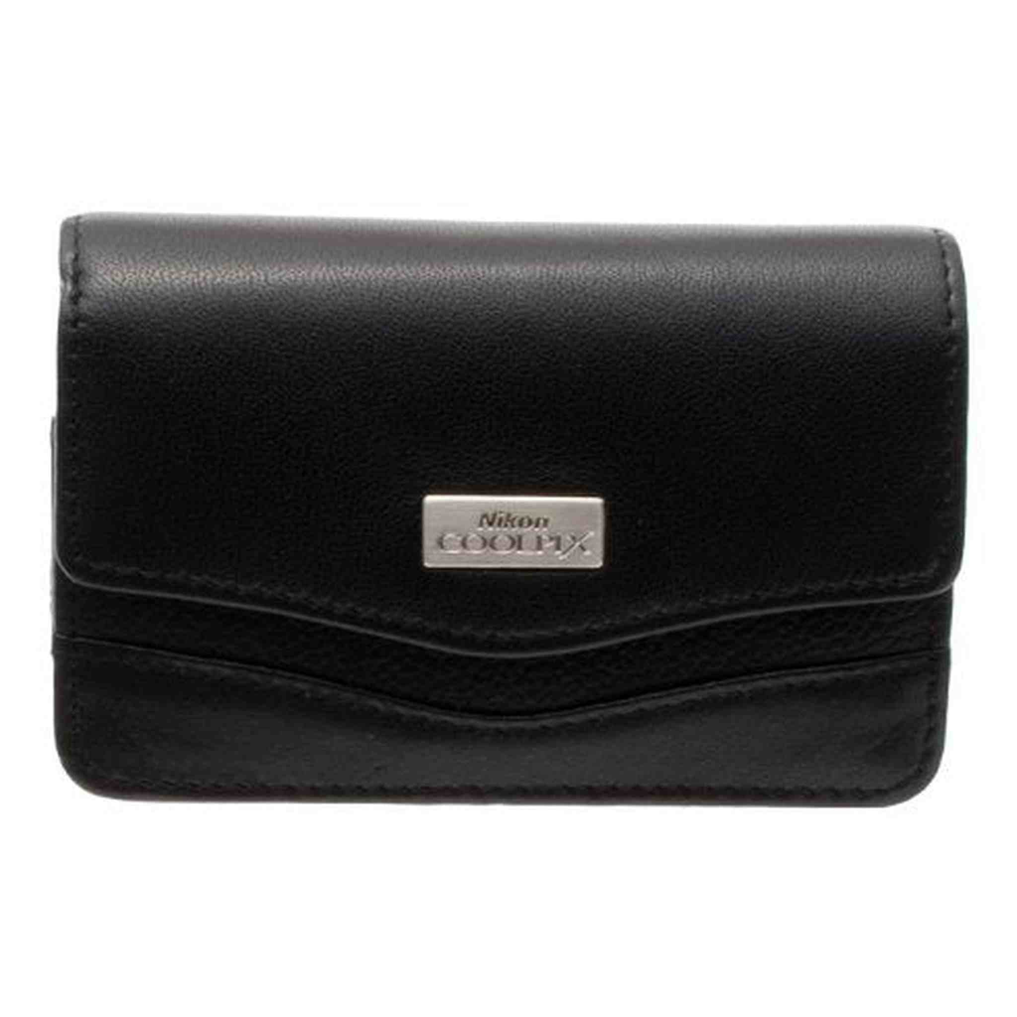Nikon Coolpix Black Leather Case for Nikon Coolpix S Series Digital Cameras - S6000, S6100, S8000, S8100