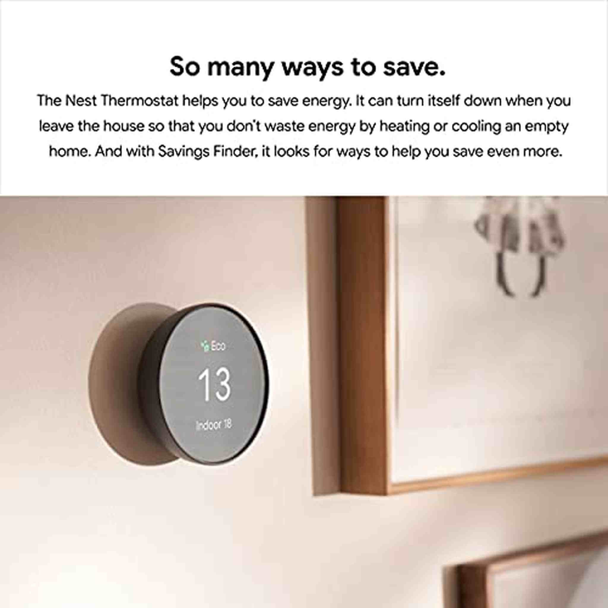 Google Nest Smart Thermostat - Snow Google