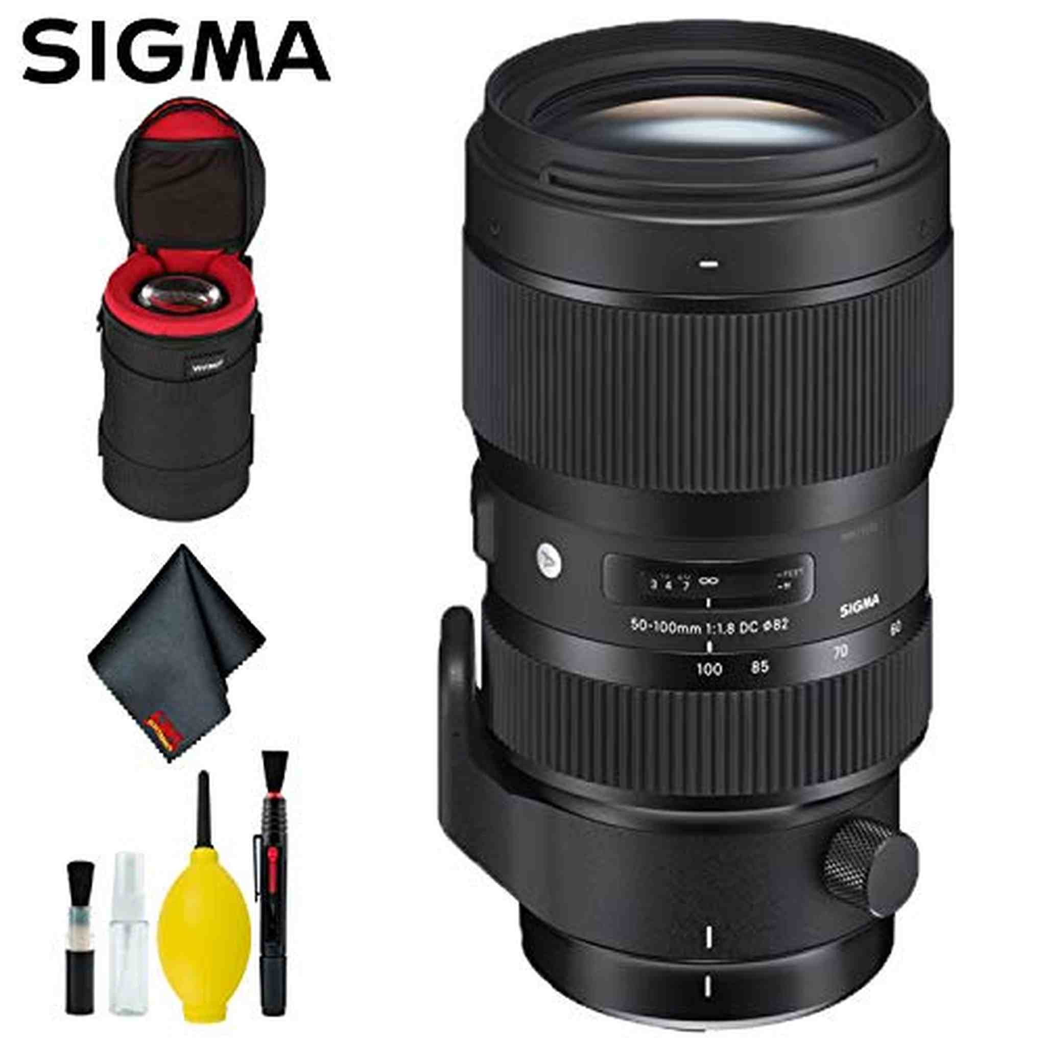 Sigma 50-100mm f/1.8 DC HSM Art Lens for Nikon F USA Deluxe Bundle