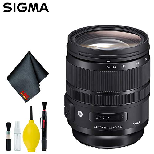 Sigma 24-70mm f/2.8 DG OS HSM Art Lens for Nikon F (Intl) Standard Bundle