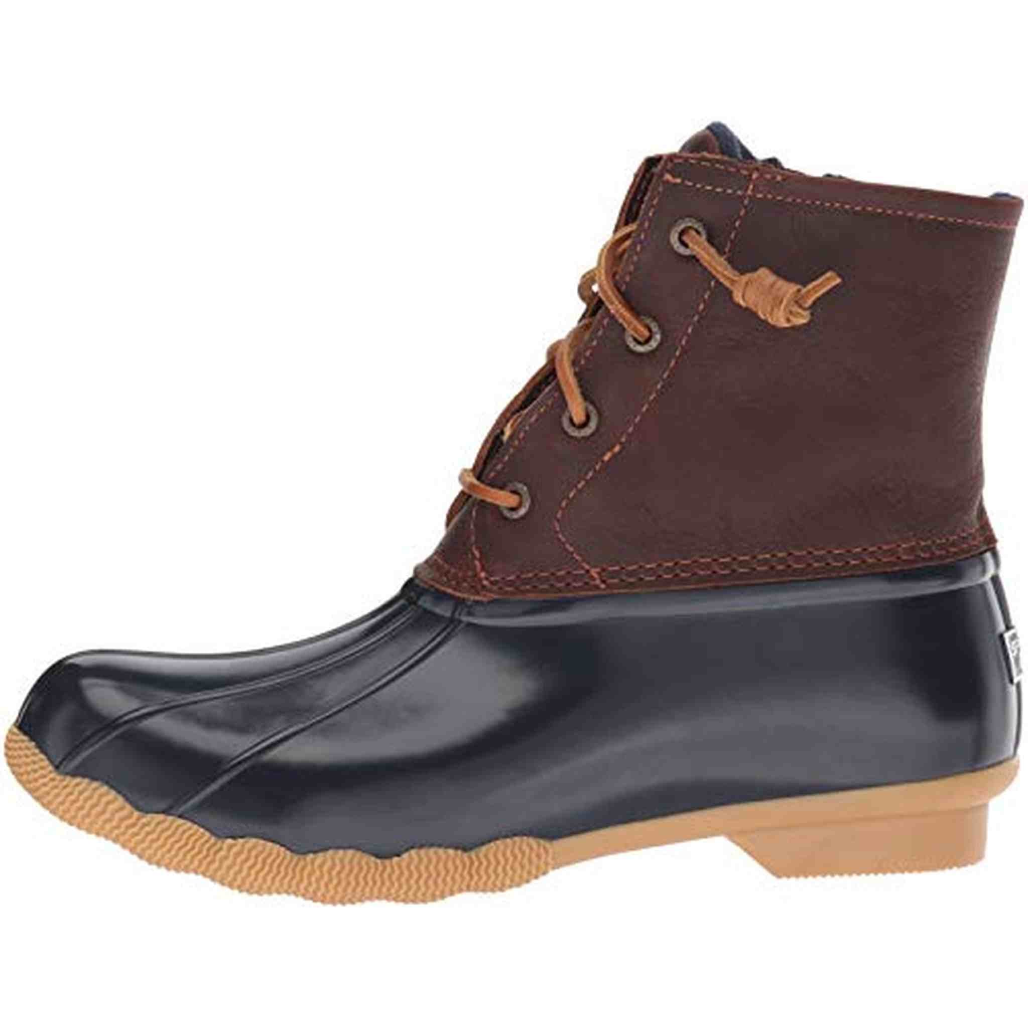 Sperry Women's Saltwater Boots, TAN/NAVY, 9 Medium - Used Sperry