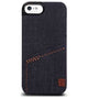 The Joy Factory Denim Premium Denim Hardshell Case with Pocket for iPhone5/5S, CSD110 Indigo