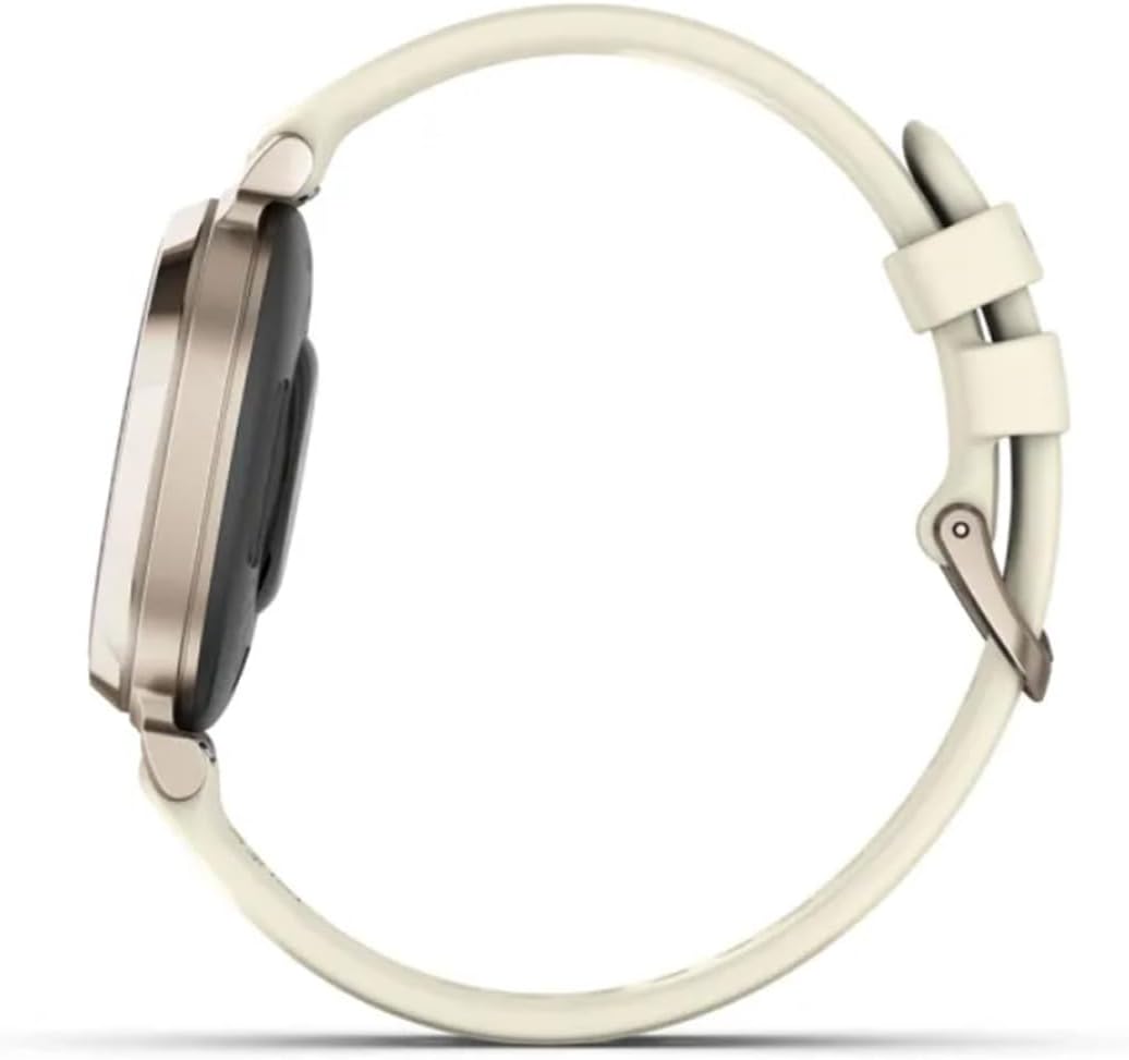 Garmin Lily 2, Small and Stylish Smartwatch, Hidden Display, Patterned Lens, Up to 5 Days Battery Life, Coconut