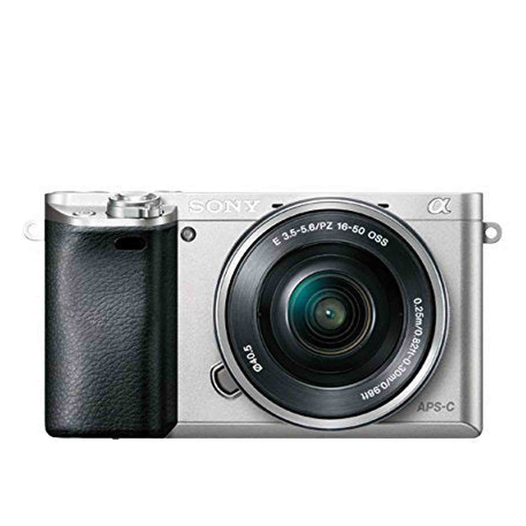 Sony Alpha a6000 Mirrorless Digital Camera with 16-50 mm Lens 24.3MP Silver Renewed - Reconditioned Sony