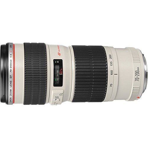 Canon EF 70-200mm f/4L USM Lens Bundle w/ 3 Piece Filter Kit International Model Canon
