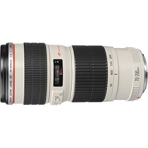 Canon EF 70-200mm f/4L USM Lens Bundle w/ 64GB Memory Card + Accessories UV Filter International Model