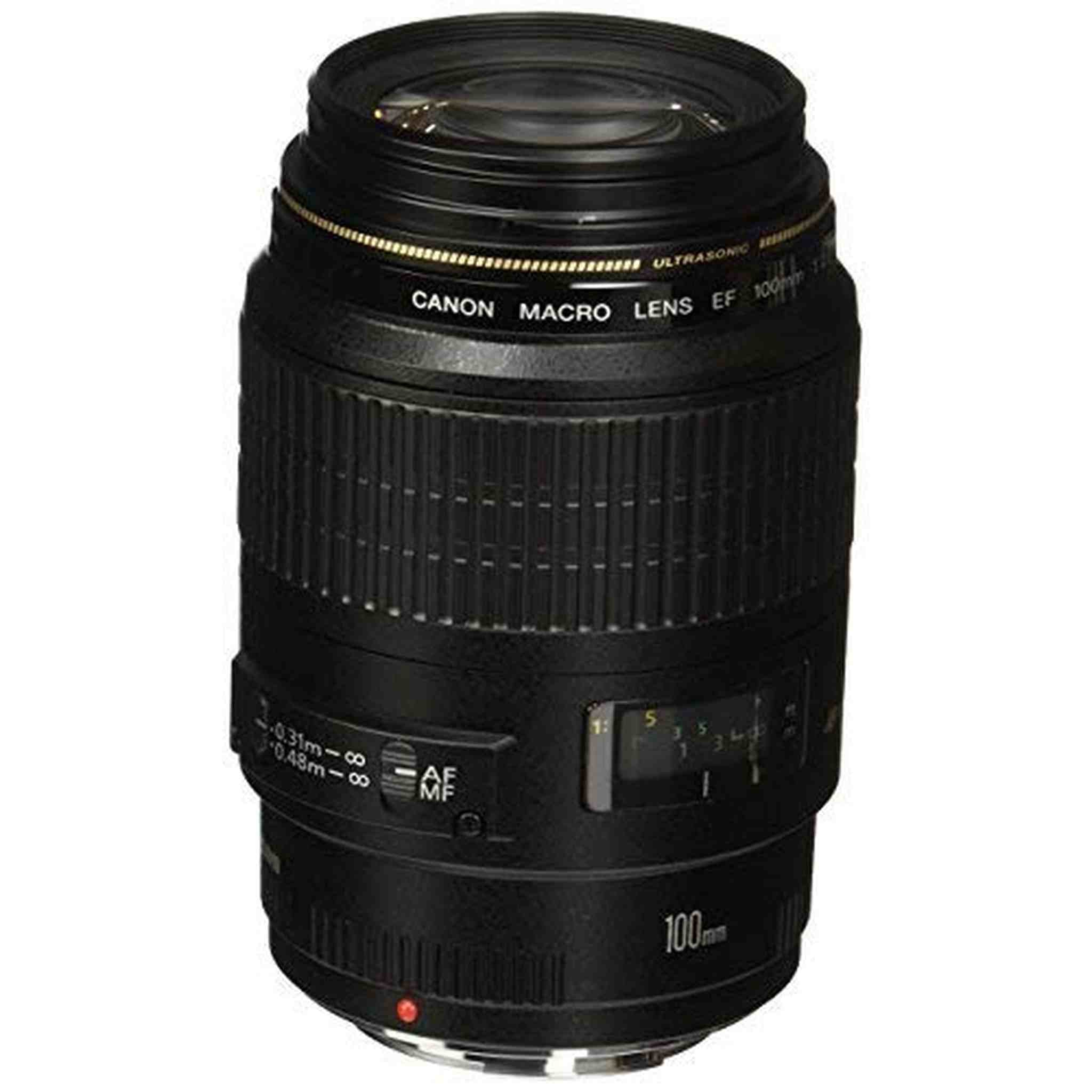 Canon 4657A006-cr EF 100mm F/2.8 Macro USM Fixed Lens for SLR Cameras - Reconditioned Canon
