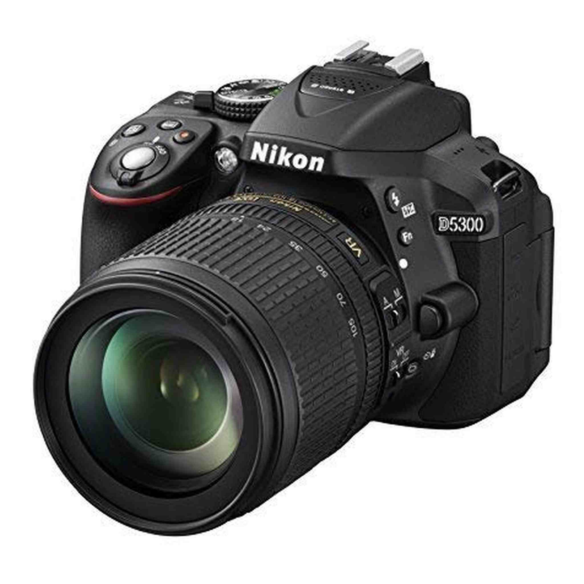 Nikon D5300 DSLR Camera with 18-105mm Lens Black - International Version No Warranty - Used Nikon