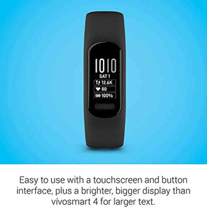Garmin vivosmart 5, Fitness Tracker with 6Ave Accessory Bundle