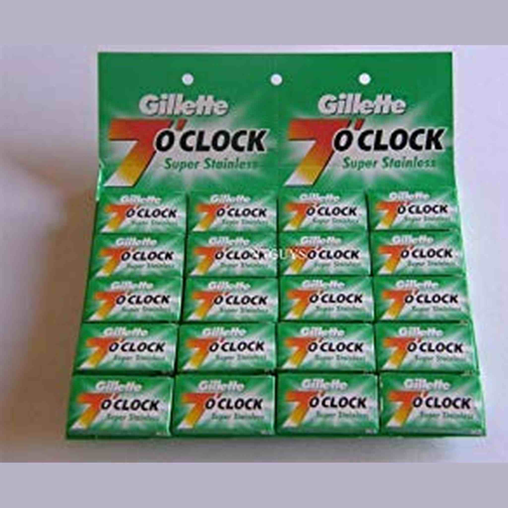 7 o'Clock Super Stainless Double Edge Razor Blade - 30 Ct