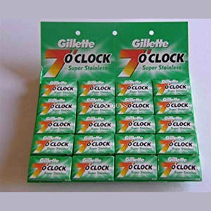 7 o'Clock Super Stainless Double Edge Razor Blade - 30 Ct