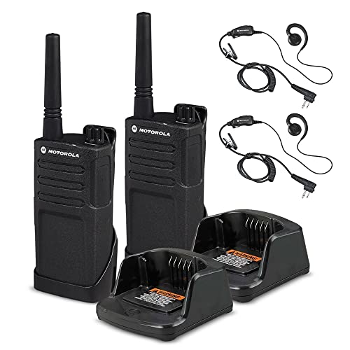 2 x Motorola RMM2050 On-Site 2-Way Radio RMM2050 - 2 Pack With Mic Bundle
