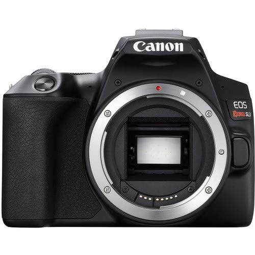 Canon EOS Rebel SL3 DSLR Camera (Black, Body Only) Bundle with 2x32GB Memory Card + Battery for CanonLPE17 + LCD Screen