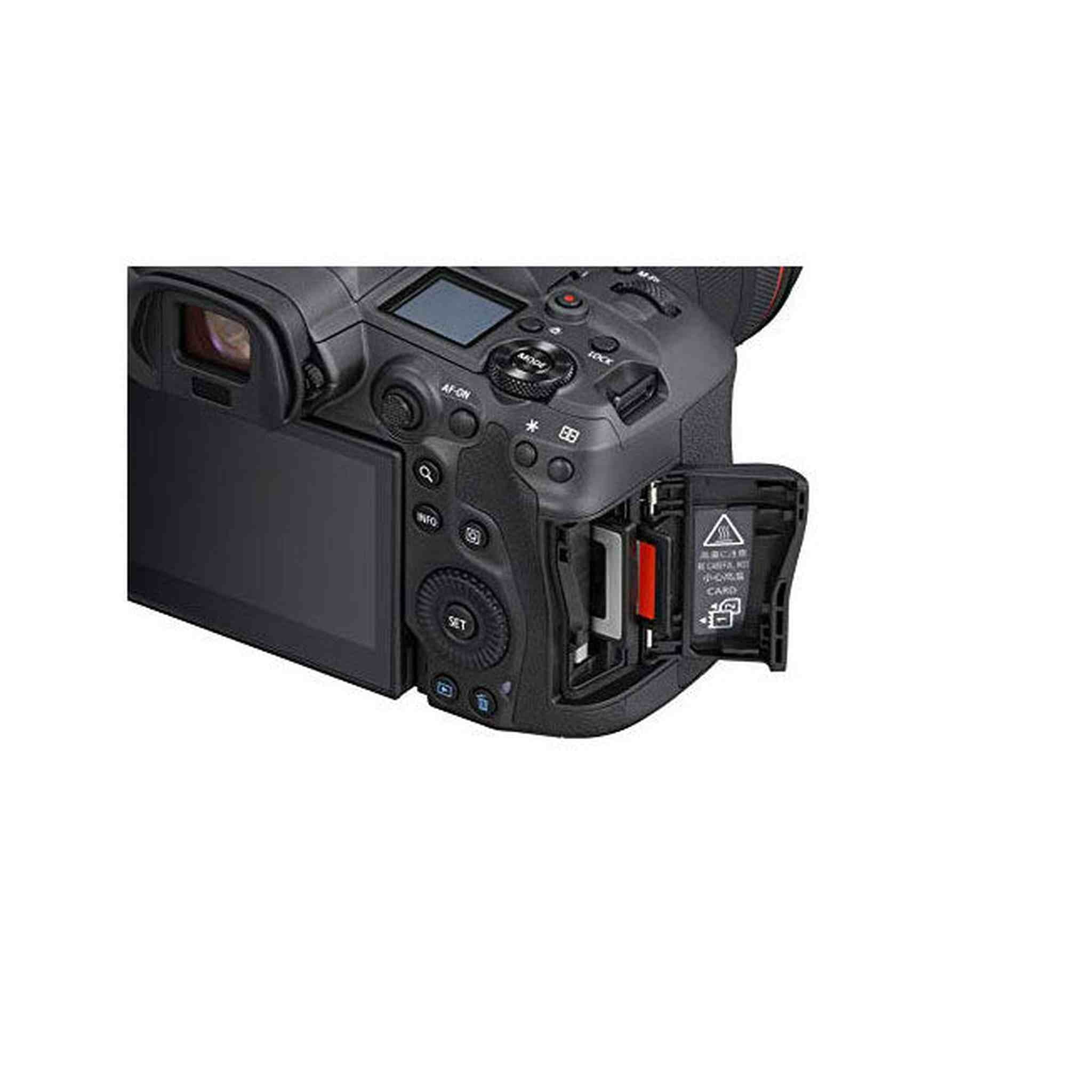Canon EOS R5 Full-Frame Mirrorless Camera with 8K Video, 45 Megapixel Full-Frame CMOS Sensor, DIGIC X Image Processor, Dual Memory Card Slots, and Up to 12 fps Mechnical Shutter, Body Only - Used Canon