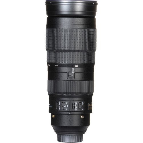 Nikon AF-S NIKKOR 200-500mm f/5.6E ED VR Lens with 1 Year Warranty, Sandisk 64GB Memory, Portable LED Light, and Deluxe
