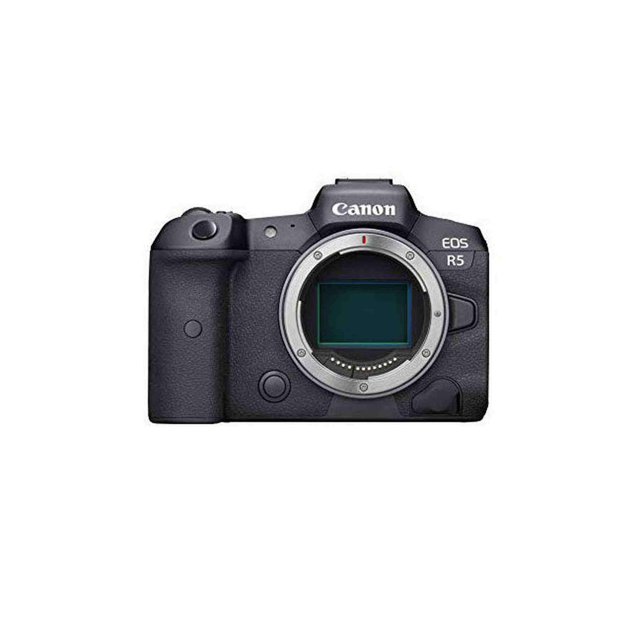Canon EOS R5 Full-Frame Mirrorless Camera with 8K Video, 45 Megapixel Full-Frame CMOS Sensor, DIGIC X Image Processor, Dual Memory Card Slots, and Up to 12 fps Mechnical Shutter, Body Only - Used Canon