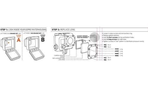 GoPro Lens Replacement Kit for Hero3
