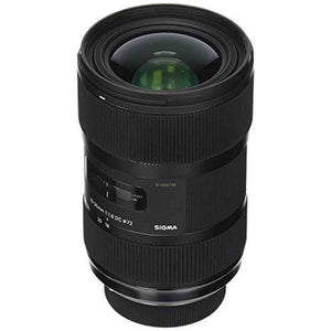 Sigma 210306 18-35mm F1.8 DC HSM Lens for Nikon APS-C DSLRs Black - International Version No Warranty Sigma