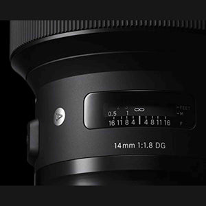 Sigma 14mm f/1.8 Art DG HSM Lens for Canon EOS Cameras