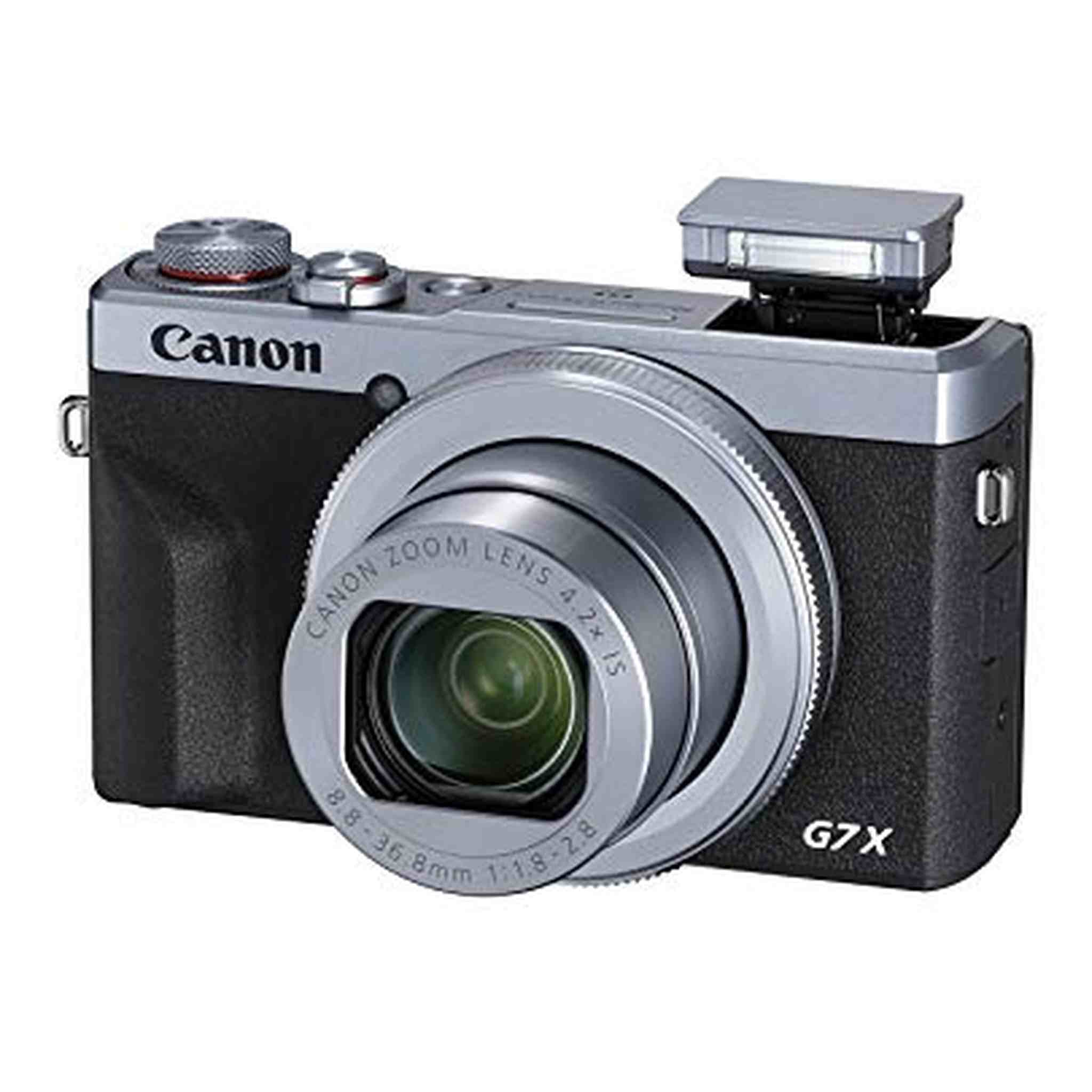 Canon PowerShot Digital Camera G7 X Mark III with Wi-Fi & NFC, LCD Screen and 4K Video - Silver Renewed - Reconditioned Canon