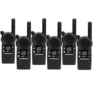 6 Pack of Motorola CLS1110 Two Way Radio Walkie Talkies Motorola Solutions Business Radios