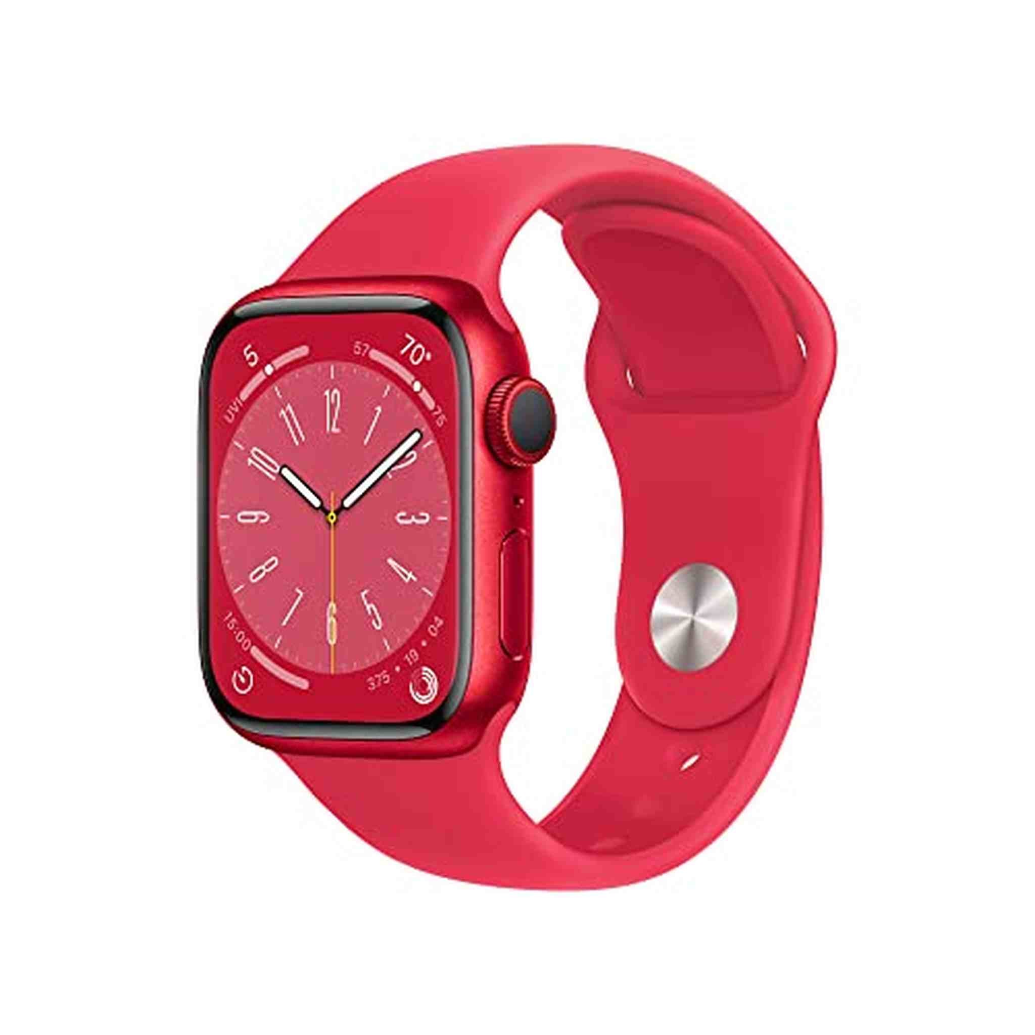 Apple Watch Series 8 GPS + Cellular 41mm Smart watch w/ PRODUCT RED Aluminum Case w/ PRODUCT RED Sport Band - M/L
