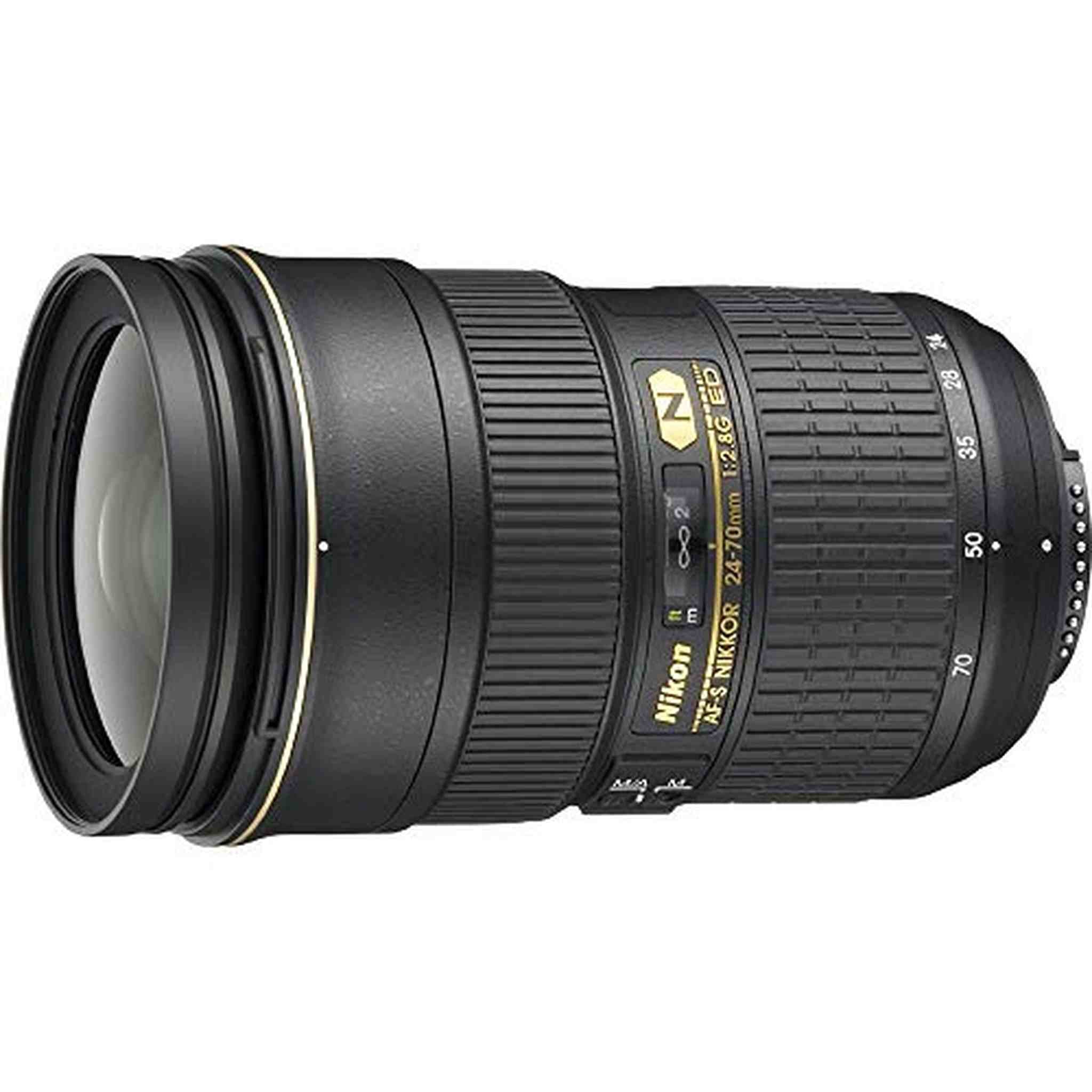 Nikon 24-70mm f/2.8G ED Auto Focus-S Nikkor Wide Angle Zoom Lens Renewed - Reconditioned Nikon