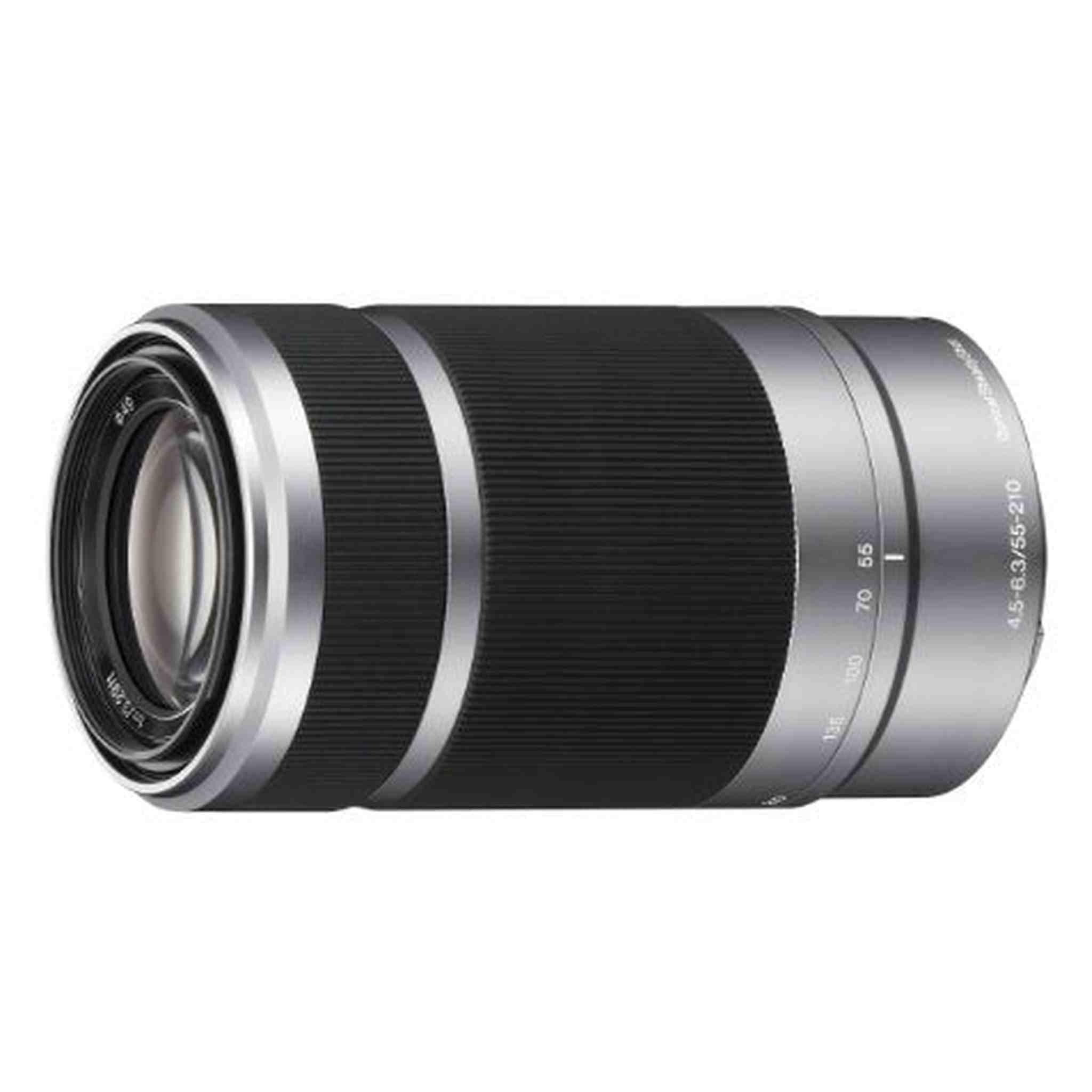 SONY SEL55210 55-210mm f/4.5-6.3 Aspherical IS OSS Lens Silver - Used Sony
