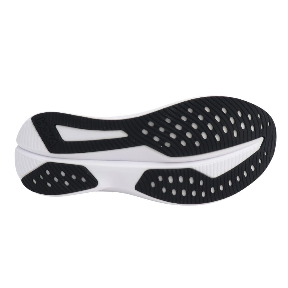 Hoka Men's Mach 6 Sneaker, Black/White, 10.5