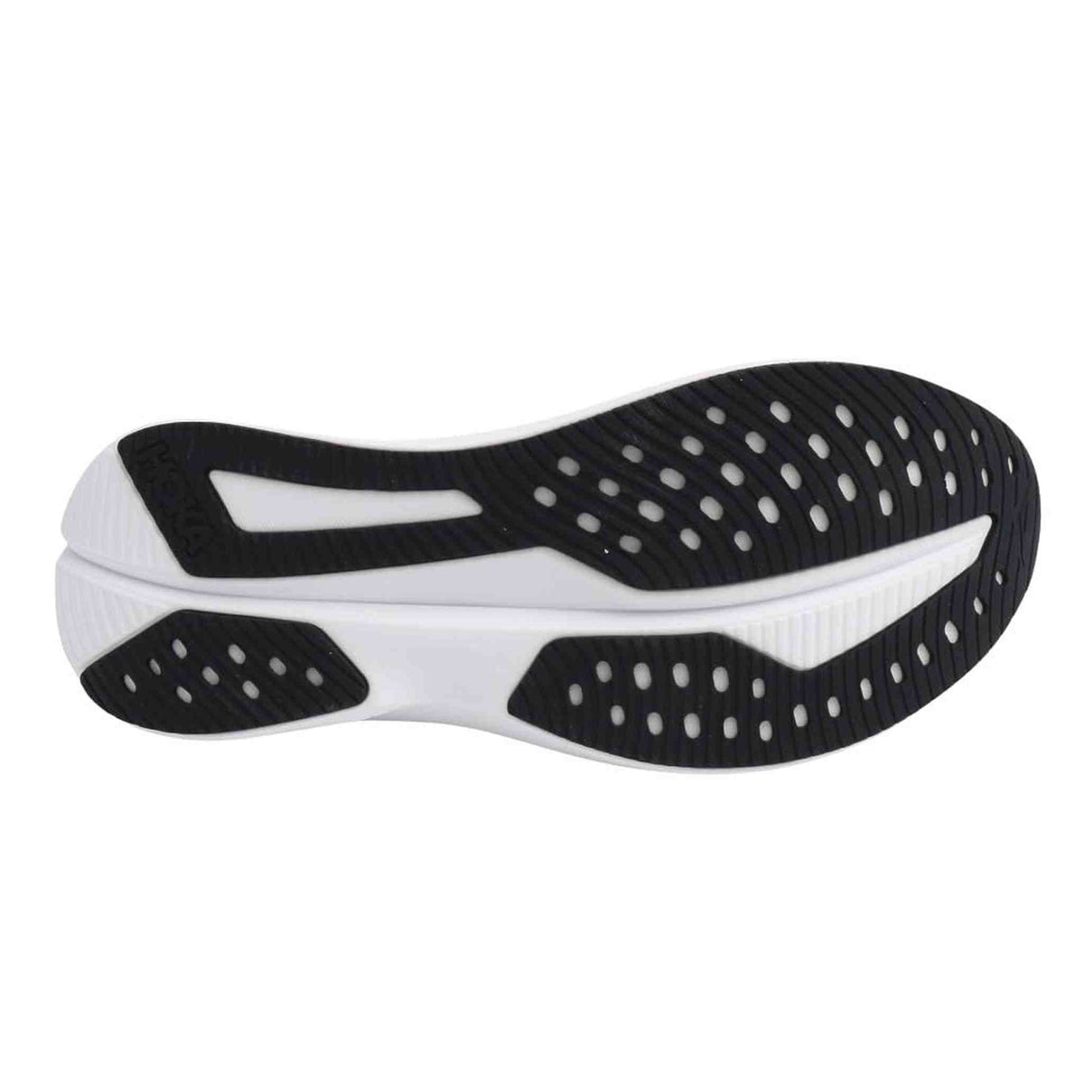 Hoka Men's Mach 6 Sneaker, Black/White, 8