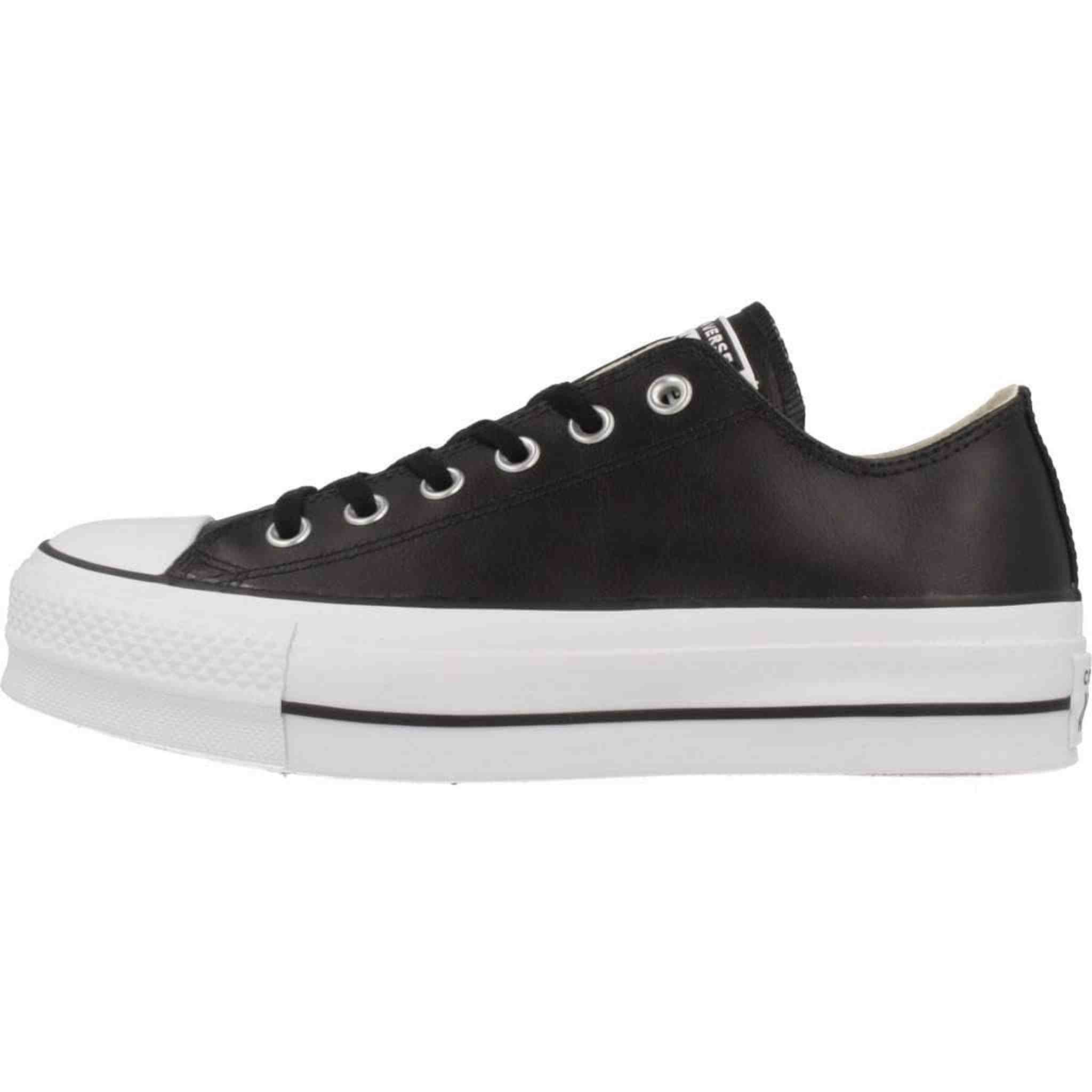 CONVERSE Chuck Taylor All Star Lift Platform LO Women, Sneakers Black Leather