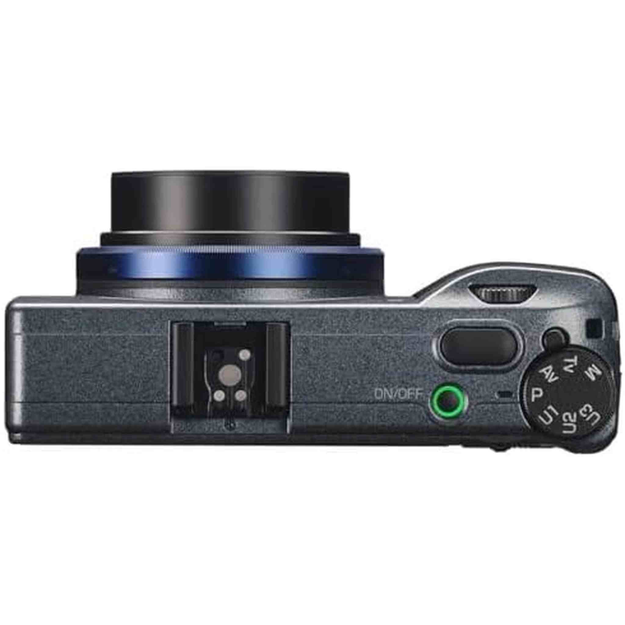 Ricoh GR IIIx Urban Edition, Metallic Gray Body with Navy Blue Ring, Digital Compact Camera with 24MP APS-C Size CMOS Sensor, 40mmF2.8 GR Lens in The 35mm Format