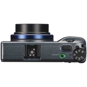 Ricoh GR IIIx Urban Edition, Metallic Gray Body with Navy Blue Ring, Digital Compact Camera with 24MP APS-C Size CMOS Sensor, 40mmF2.8 GR Lens in The 35mm Format