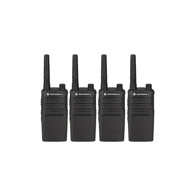 4 Pack of Motorola RMM2050 Two Way Radio Walkie Talkies with Programming Video