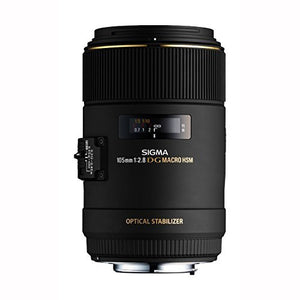 Sigma 105mm F2.8 EX DG OS HSM Macro Lens for Canon SLR Camera - International Version No Warranty