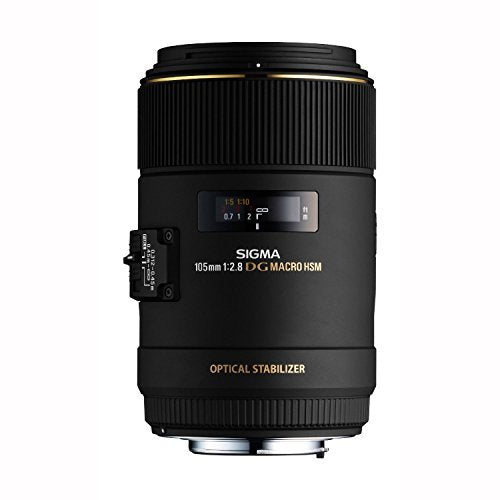 Sigma 105mm F2.8 EX DG OS HSM Macro Lens for Canon SLR Camera - International Version No Warranty