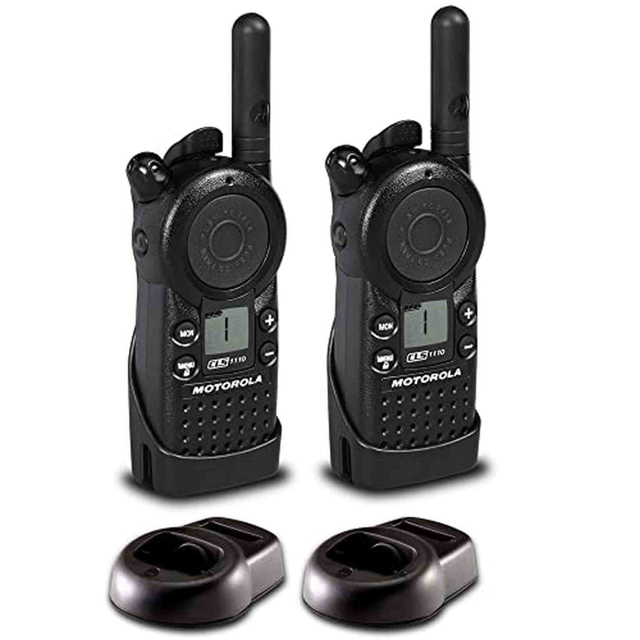 2 x Motorola CLS1110 UHF 1W 1-Channel 2-Way Radio CLS1110 - 2 Pack Bundle Motorola Solutions