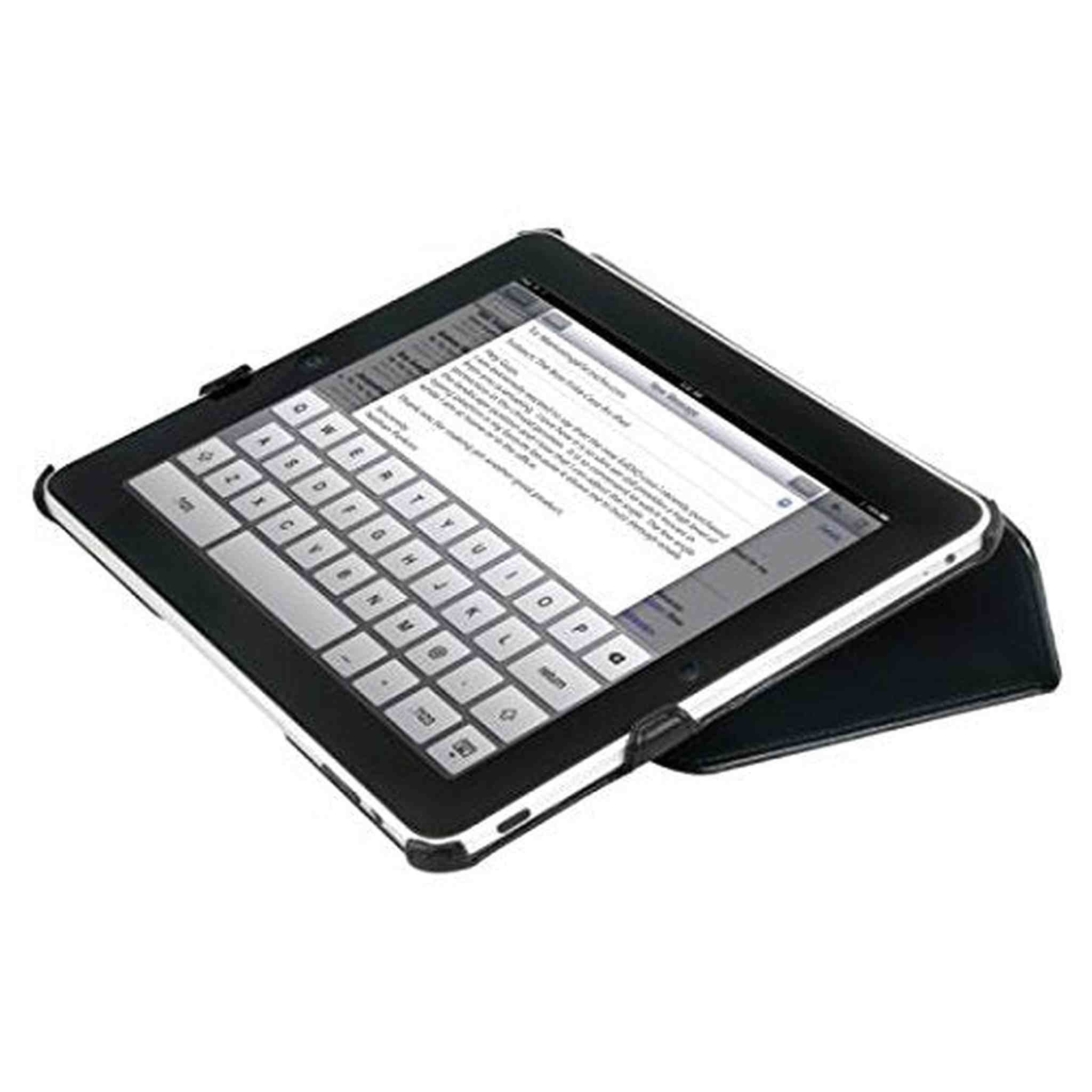 Scosche foldIO P2 Black Carbon Fiber Texture Folio Case for iPad 2 IPD2CFBK - Used Scosche