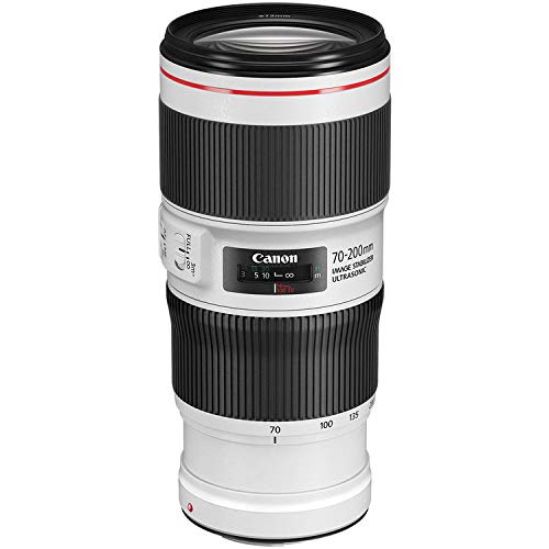 Canon EF 70-200mm f/4L is II USM Lens Bundle w/ 64GB Memory Card + Accessories 3 Piece Filter Kit International Model