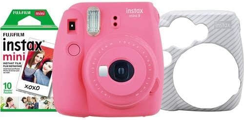 Fujifilm Instax Mini 9 Instant Film Camera Holiday Bundle - Flamingo Pink