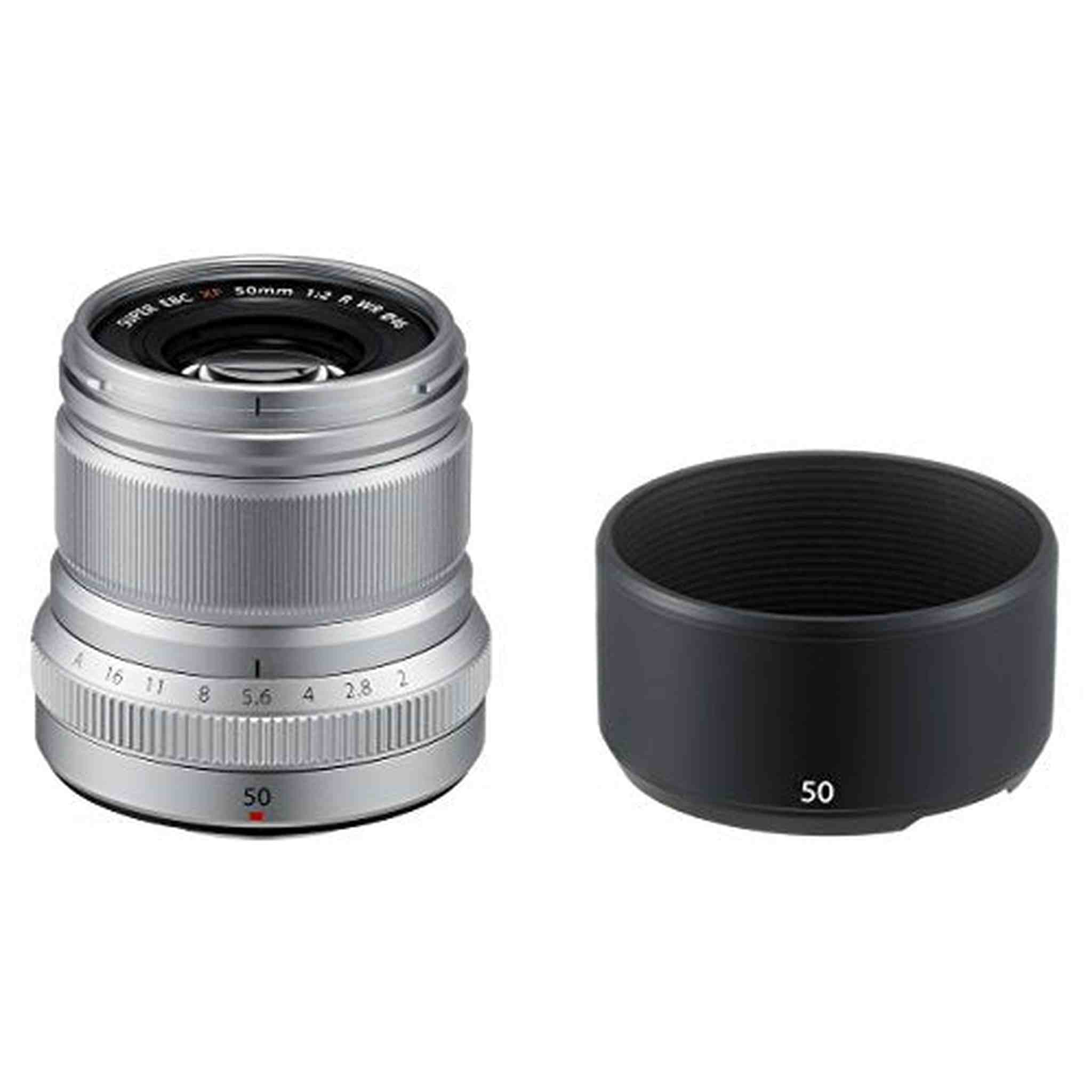 Fujinon XF50mmF2 R WR Lens - Silver