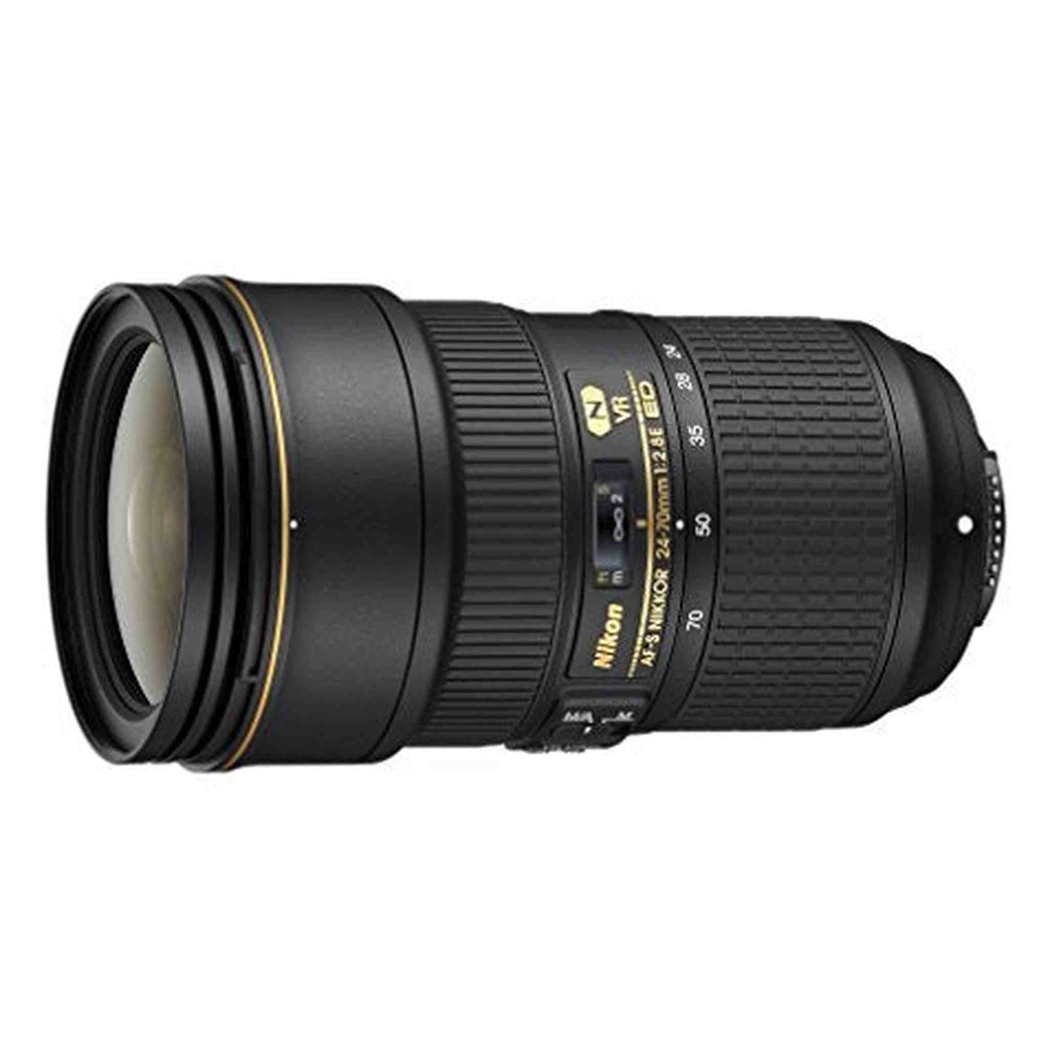 Nikon AF-S FX NIKKOR 24-70mm f/2.8E ED Vibration Reduction Zoom Lens with Auto Focus for Nikon DSLR Cameras - Used Nikon