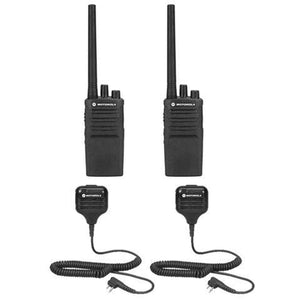 2 Pack Motorola RMV2080 Radios with Speaker Mics Motorola Solutions